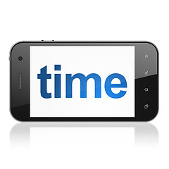 Image showing Time on smartphone