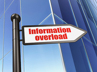 Image showing Sign Information Overload on Building background