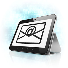 Image showing Finance concept: Email on tablet pc computer