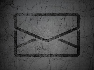 Image showing Business concept: Email on grunge wall background