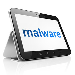 Image showing Safety concept: Malware on tablet pc computer