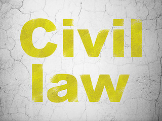 Image showing Civil Law on wall background