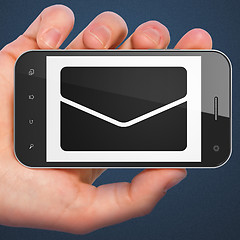 Image showing Business concept: Email on smartphone