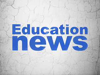 Image showing Education News on wall background
