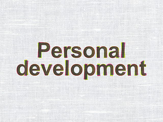 Image showing Education concept: Personal Development on fabric texture background