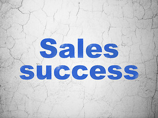 Image showing Advertising concept: Sales Success on wall background