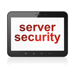 Image showing Server Security on tablet pc computer