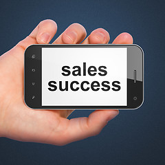 Image showing Marketing concept: Sales Success on smartphone
