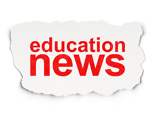 Image showing Education News on Paper background
