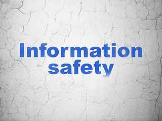 Image showing Safety concept: Information Safety on wall background