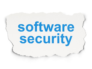 Image showing Protection concept: Software Security on Paper background