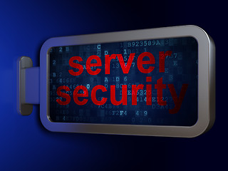 Image showing Safety concept: Server Security on billboard background