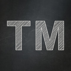 Image showing Law concept: Trademark on chalkboard background