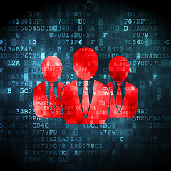 Image showing Law concept: Business People on digital background