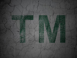 Image showing Law concept: Trademark on grunge wall background