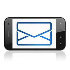 Image showing Business concept: Email on smartphone