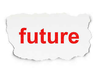 Image showing Time concept: Future on Paper background