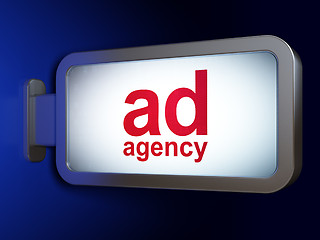 Image showing Marketing concept: Ad Agency on billboard background