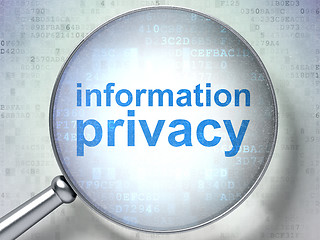 Image showing Protection concept: Information Privacy with optical glass