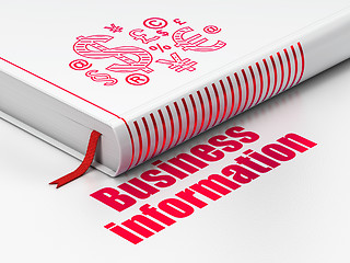 Image showing Finance concept: book Symbol, Business Information on white background
