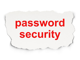 Image showing Safety concept: Password Security on Paper background