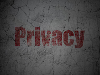 Image showing Security concept: Privacy on grunge wall background
