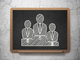 Image showing Law concept: Business Team on chalkboard background