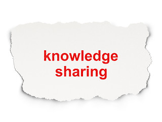 Image showing Education concept: Knowledge Sharing on Paper background