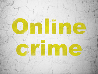 Image showing Protection concept: Online Crime on wall background