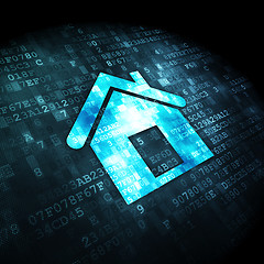 Image showing Business concept: Home on digital background