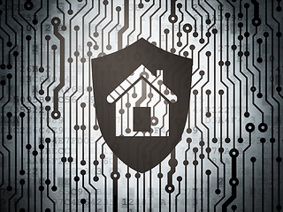 Image showing Protection concept: circuit board with Shield