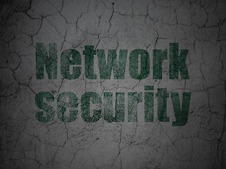 Image showing Privacy concept: Network Security on grunge wall background