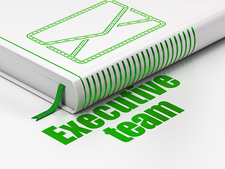 Image showing Business concept: book Email, Executive Team on white background