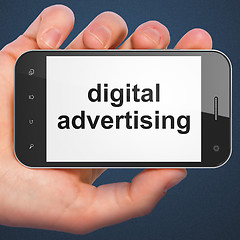 Image showing Digital Advertising on smartphone