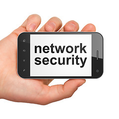 Image showing Protection concept: Network Security on smartphone