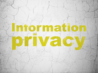 Image showing Security concept: Information Privacy on wall background
