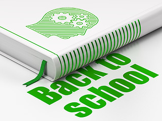 Image showing Education concept: book Head With Gears, Back to School