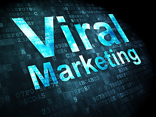 Image showing Advertising concept: Viral Marketing on digital background