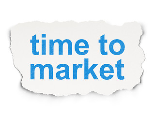 Image showing Time to Market on Paper background