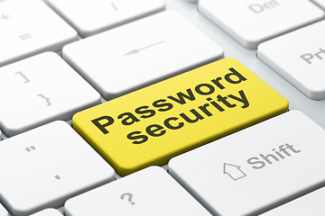 Image showing Password Security on computer keyboard background