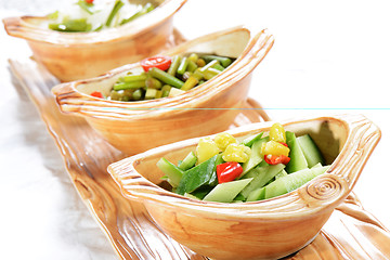 Image showing Chinese Food: Salad made of cucumber and garlic sprout