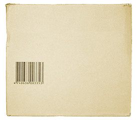 Image showing cardboard with barcode