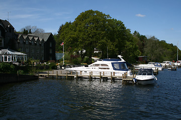 Image showing yachts on lake windermere