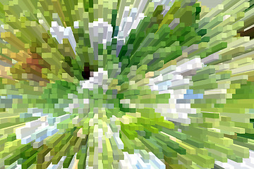 Image showing white and green explosion