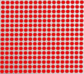 Image showing pattern from red shapes like laces