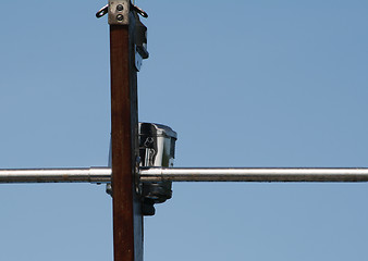 Image showing lamp on a mast