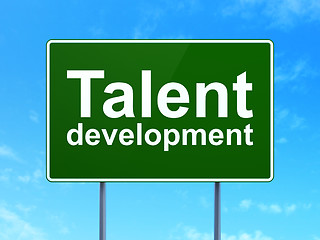 Image showing Education concept: Talent Development on road sign background