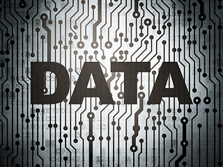 Image showing Information concept: circuit board with Data