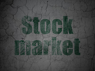 Image showing Business concept: Stock Market on grunge wall background