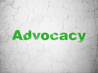 Image showing Law concept: Advocacy on wall background